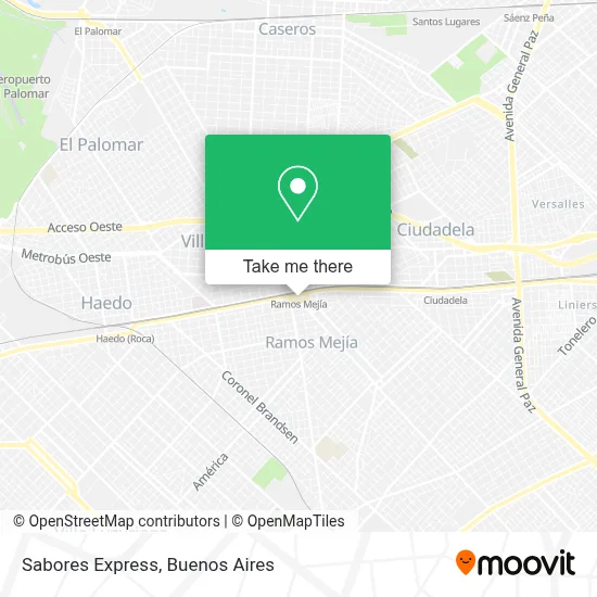 Sabores Express map