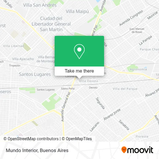 Mundo Interior map
