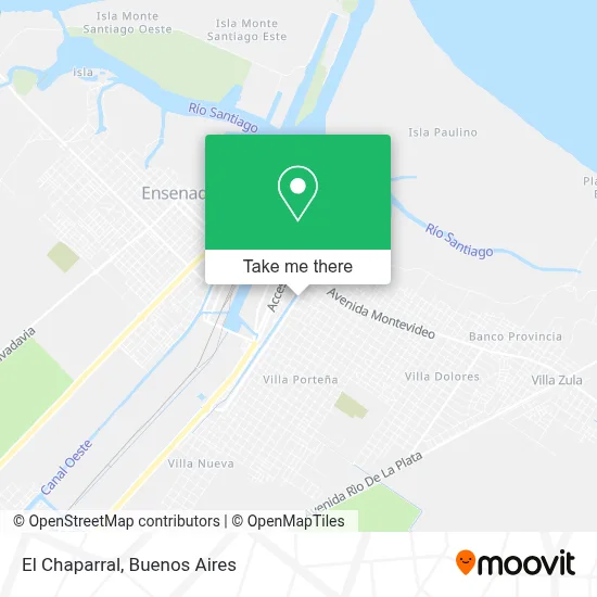 El Chaparral map
