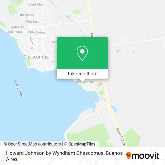 Howard Johnson by Wyndham Chascomus map