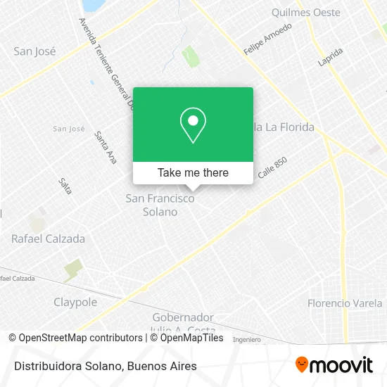 Distribuidora Solano map