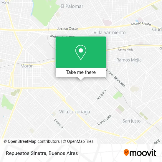 Repuestos Sinatra map