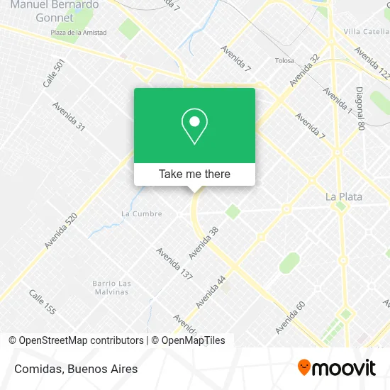 Comidas map