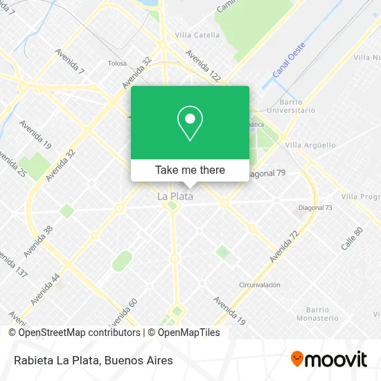 Rabieta La Plata map