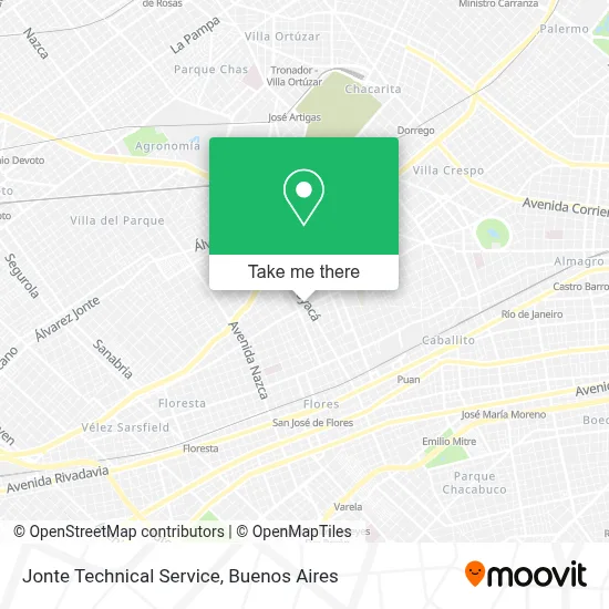 Jonte Technical Service map