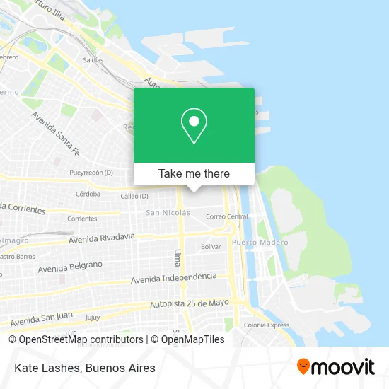 Kate Lashes map