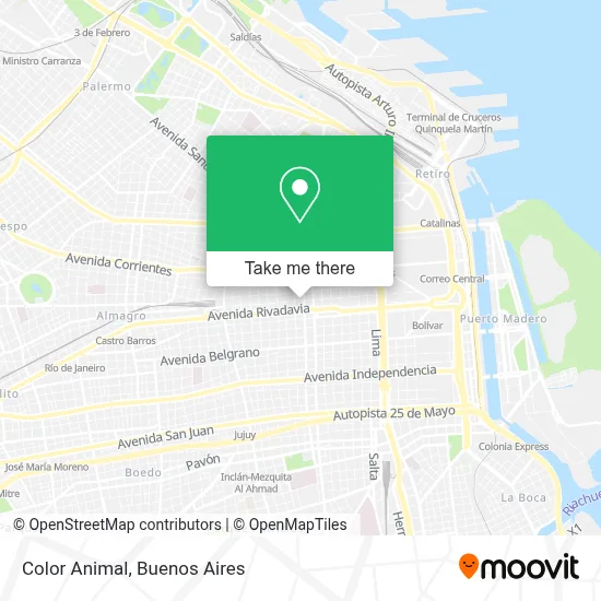 Color Animal map