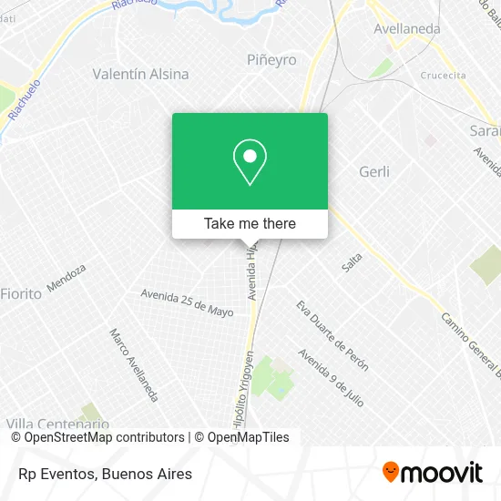 Rp Eventos map