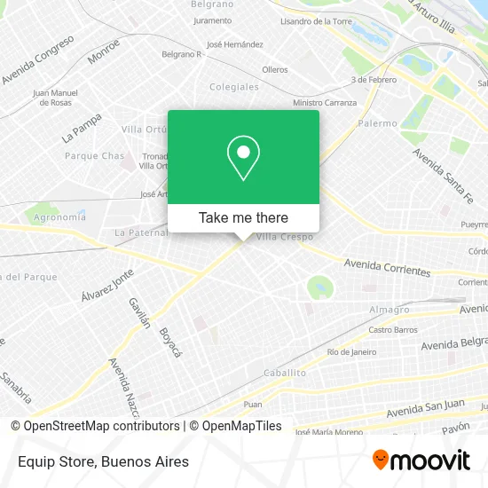 Equip Store map