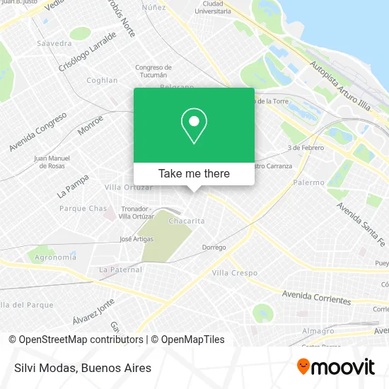 Silvi Modas map