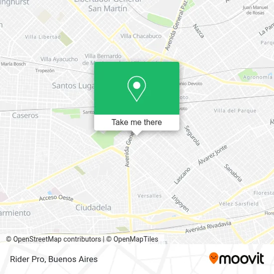 Rider Pro map
