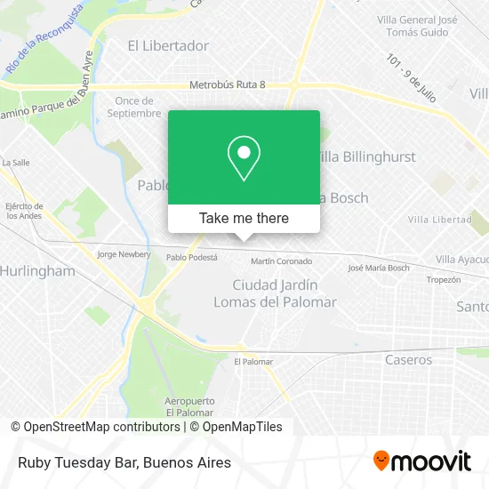 Ruby Tuesday Bar map