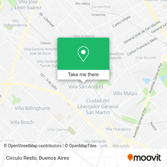 Circulo Resto map