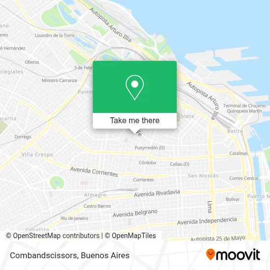 Combandscissors map