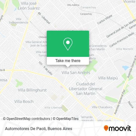 Automotores De Paoli map