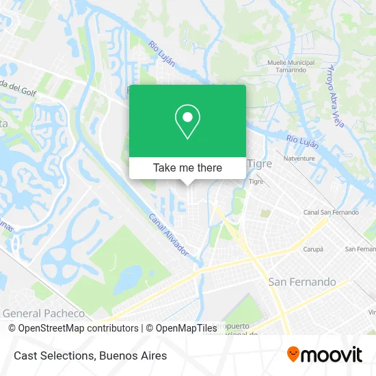 Cast Selections map
