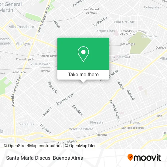 Santa María Discus map