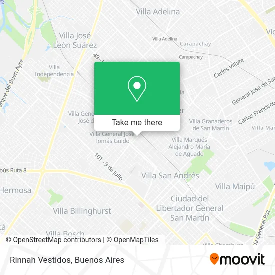 Rinnah Vestidos map