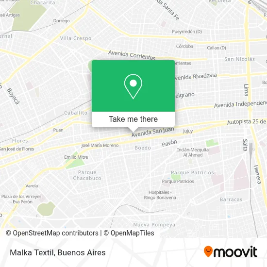 Malka Textil map