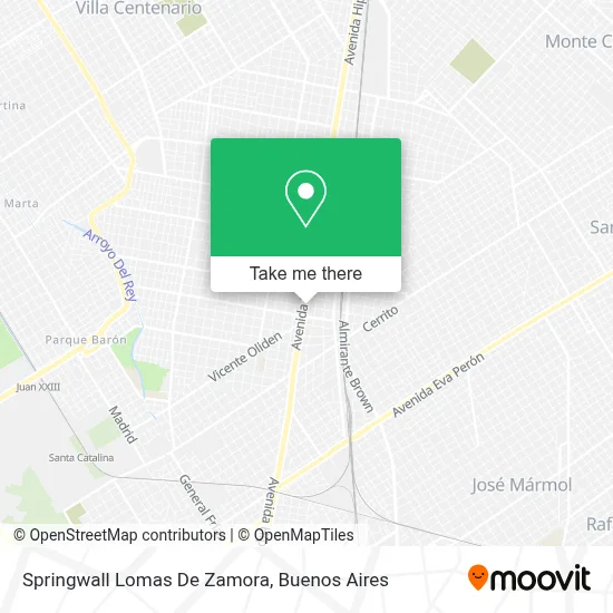Springwall Lomas De Zamora map