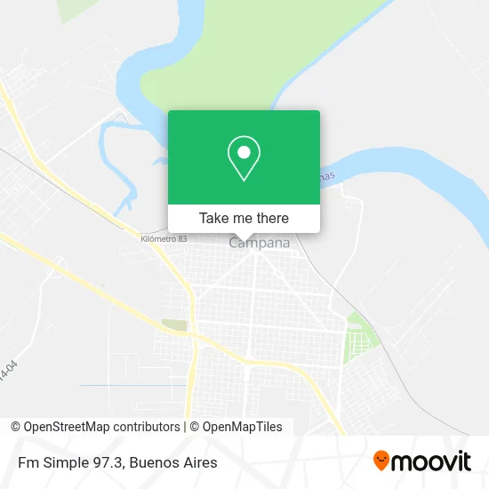 Fm Simple 97.3 map