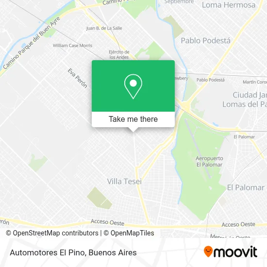 Automotores El Pino map