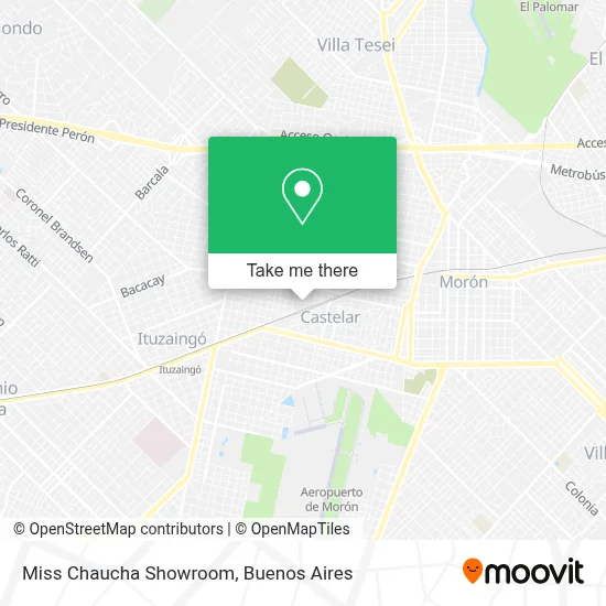 Miss Chaucha Showroom map