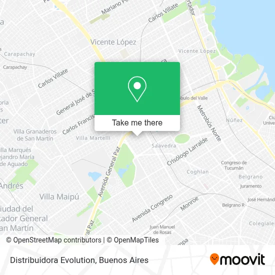 Distribuidora Evolution map