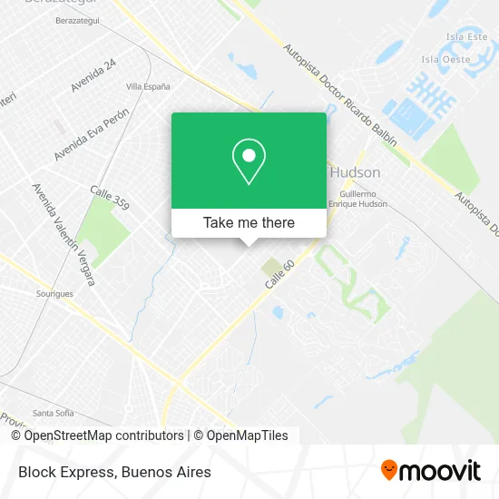 Block Express map