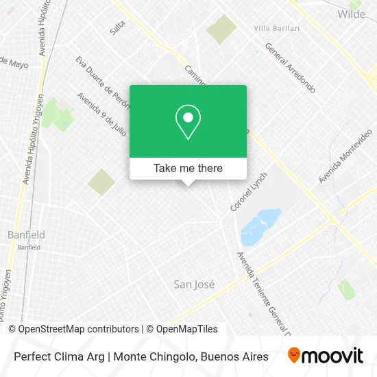 Perfect Clima Arg | Monte Chingolo map