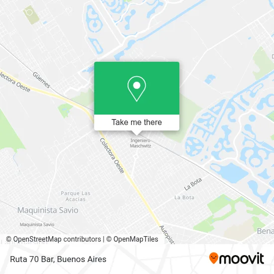 Ruta 70 Bar map