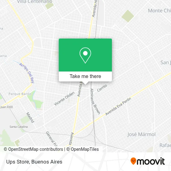 Ups Store map