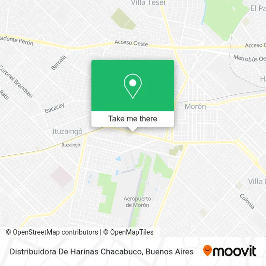 Distribuidora De Harinas Chacabuco map