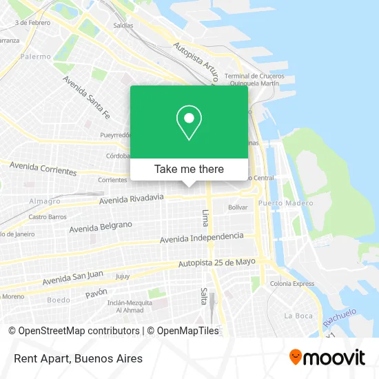 Rent Apart map