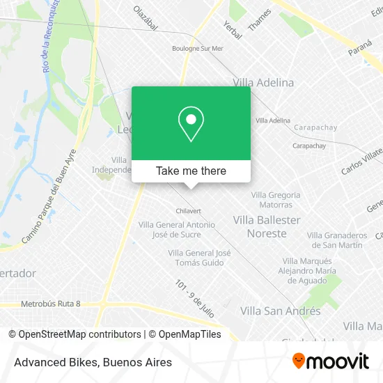 Advanced Bikes map