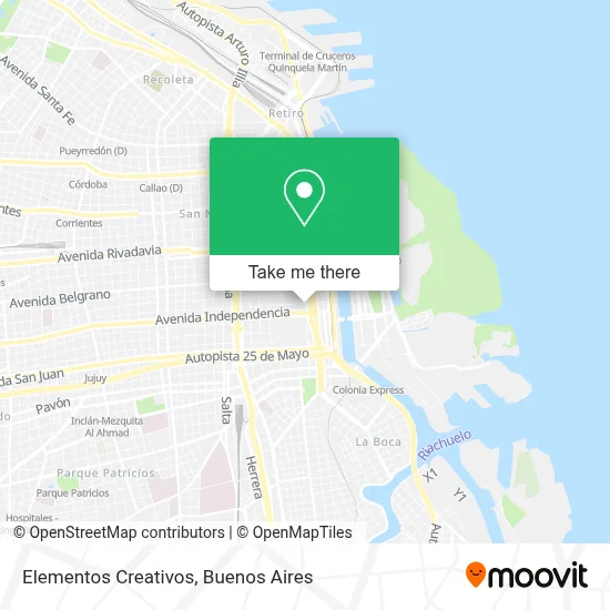 Elementos Creativos map