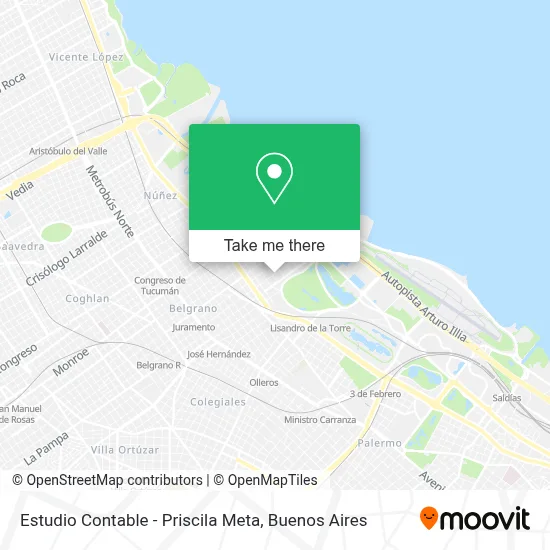 Estudio Contable - Priscila Meta map
