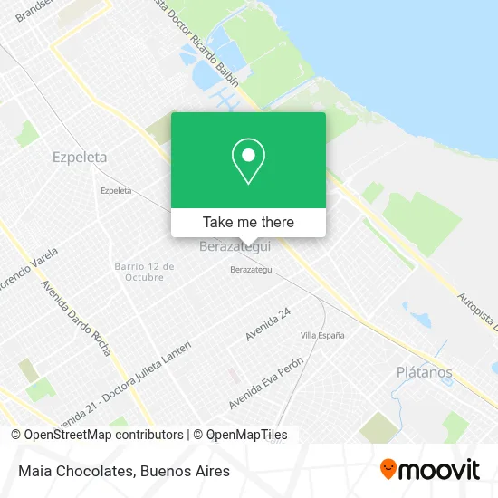 Maia Chocolates map