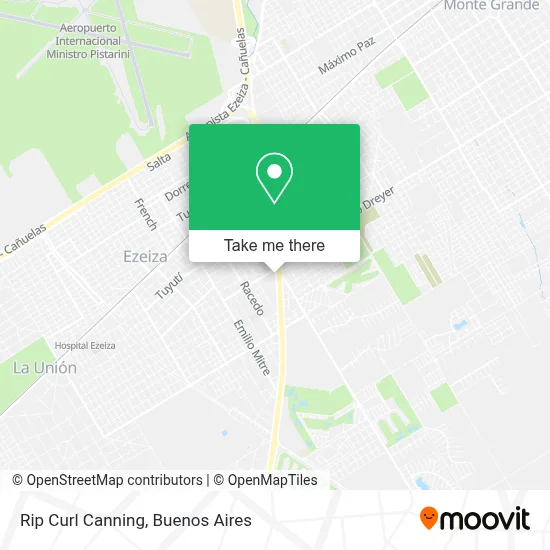 Rip Curl Canning map