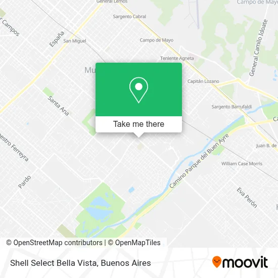 Shell Select Bella Vista map