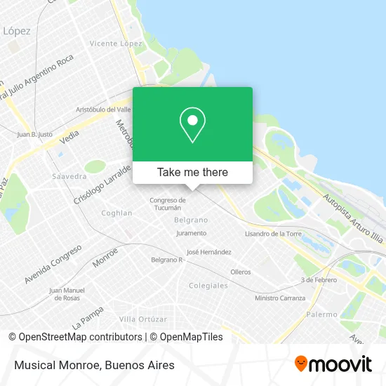 Musical Monroe map