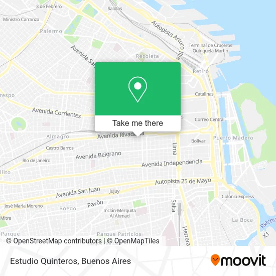 Estudio Quinteros map