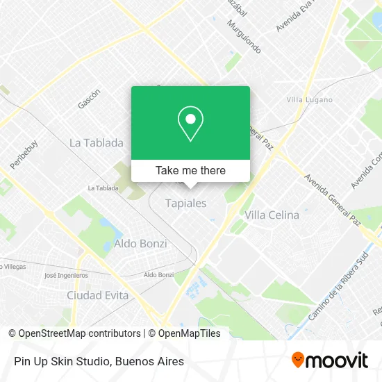 Pin Up Skin Studio map