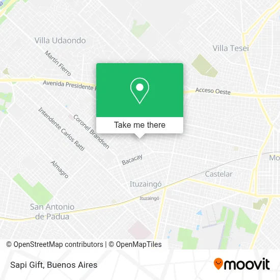Sapi Gift map