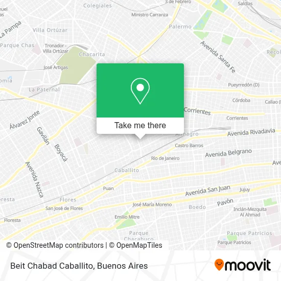 Beit Chabad Caballito map