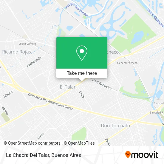 La Chacra Del Talar map