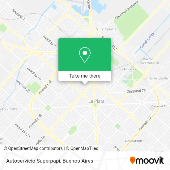 Autoservicio Superpapi map