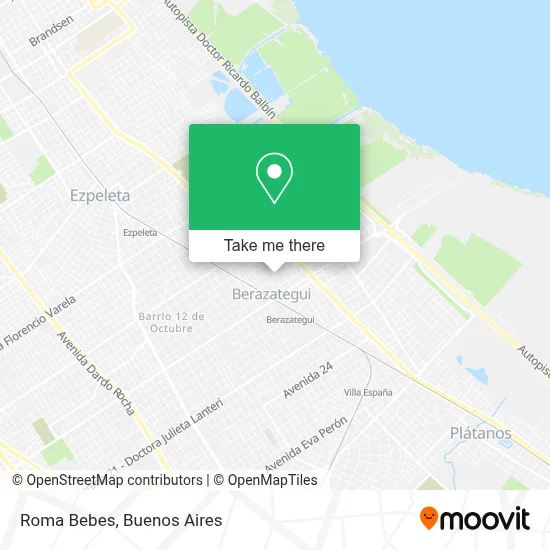Roma Bebes map