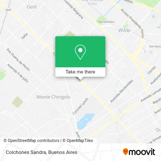 Colchones Sandra map