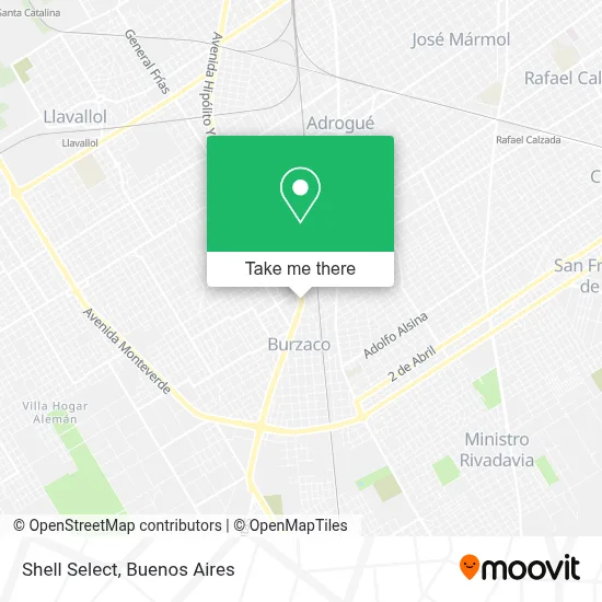 Shell Select map